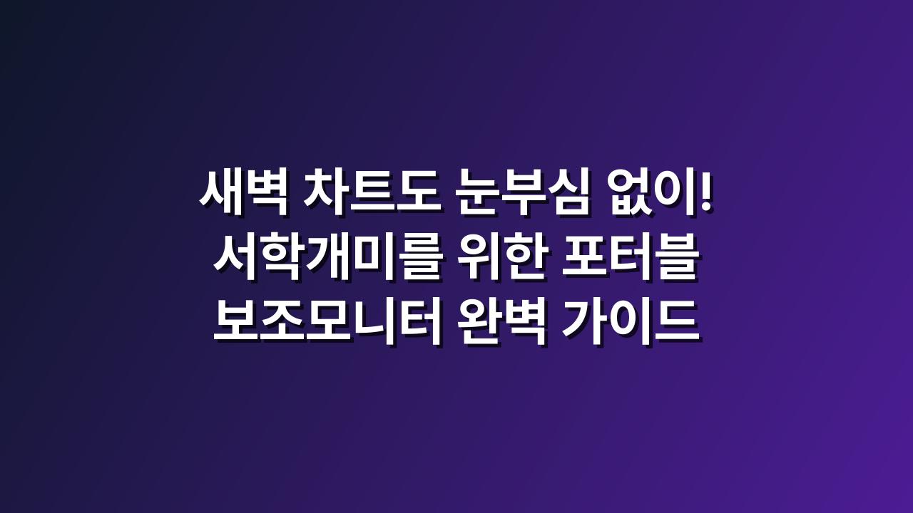 휴대용모니터