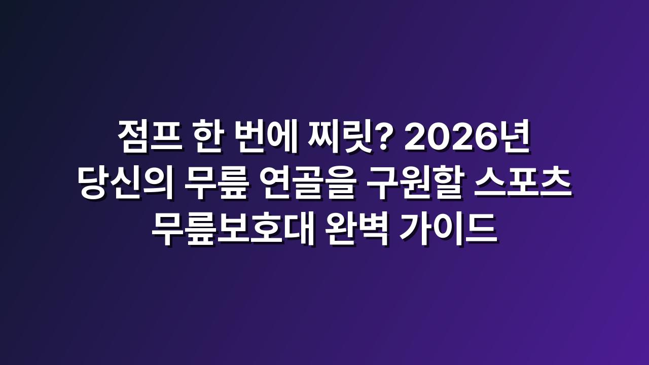 무릎보호대
